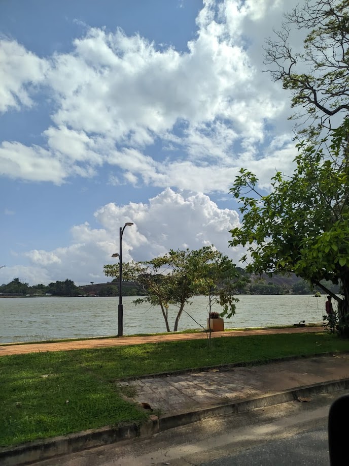 Lake Round in Kurunegala, Sri Lanka